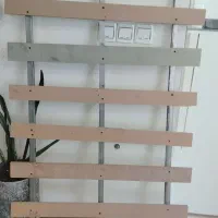 زیره تخت ترکیب چوب و اهن ۲عدد