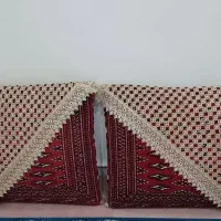 یک جفت پشتی ترکمن دست بافت