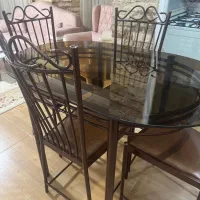 مبل ۷ نفره (در حد نو) + میز ناهار خوری ۴ نفره|مبلمان خانگی و میز عسلی|ساری, |دیوار