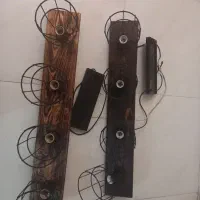 لوستر چوب فلز توری|لوستر و چراغ آویز|تهران, بریانک|دیوار