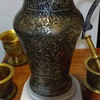 ظروف مسی وبرنجی قدیمی|کلکسیون اشیاء عتیقه|اردبیل, |دیوار