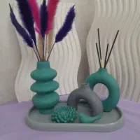 دکوری جا عودی جا شمعی سنگ مصنوعی مجسمه|مجسمه، تندیس، ماکت|فردیس, قریشی|دیوار