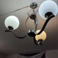 سه عدد لوستر استیل