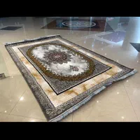 فرش ۱۲ متری ساویس مشهد نقره طلایی قرمز|فرش|بجستان, |دیوار