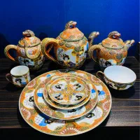 ست کامل چینی عتیقه ساخت ژاپن، بیش از ۷۰ ساله نو