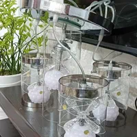 لوستر ۴ آویز زیبا تمشک صورتی|لوستر و چراغ آویز|تهران, مینای جنوبی|دیوار