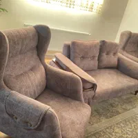 مبلمان راحتی ۷ نفره طوسی|مبلمان خانگی و میز عسلی|اصفهان, دارک|دیوار