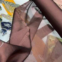 فروش حریر سیلک قهوه ای