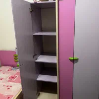 تخت و کمد و پاتختی یک نفره صورتی|تخت و سرویس خواب|تهران, اسکندری|دیوار