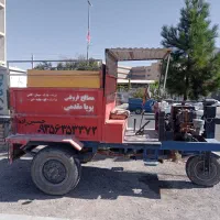 حمل مصالح ساختمانی با سه چرخ کمپرسی