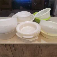 تعدادی سبد و لگن درحدنو، بسیار تمیز وبدون شکستگی