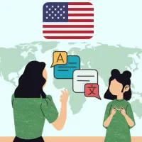 تدریس زبان انگلیسی برای افراد بالای ۷ سال‌.