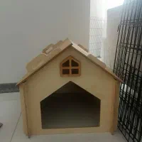 کلبه چوبی سگ و گربه