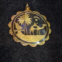 فروش مدال میناکاری کنگره ای بزرگ طلای ۲۲ عیار