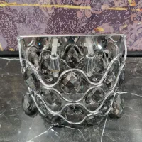 ۲ لوستر وارداتی و ۱ دیواری کریستال و استیل درجه یک|لوستر و چراغ آویز|تهران, باغ فردوس|دیوار