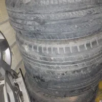 4حلقه رینگ پژو با لاستیک و قالپاق