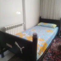 تخت خواب 2 طبقه فلزی به همراه محافظ و نردبان|تخت و سرویس خواب|تهران, سبلان (لشگر)|دیوار