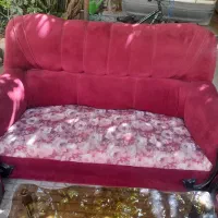 مبل هفت نفره در حد نو با میز عسلی کاشمر|مبلمان خانگی و میز عسلی|کاشمر, |دیوار