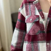 شکت چهارخونه پشمی نو