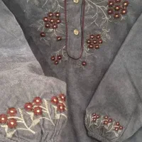 فروش فوق العاده مانتوهای مخمل کبریتی