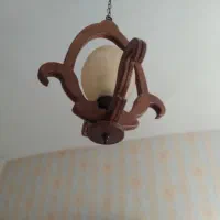 ست لوستر چوبی شیک|لوستر و چراغ آویز|کرمانشاه, |دیوار