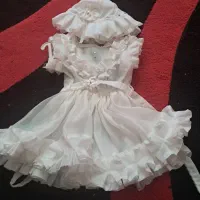 پیراهن زمستانه مجلسی دخترانه با لباس تور ۱۰۰ تومن|کفش و لباس بچه|دورود, |دیوار