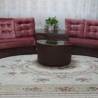 مبلمان راحتی مخمل ،بدنه چرم