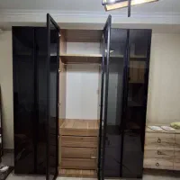 کمد لباس لولایی شیشه دودی فریم لس (پازلی سفارشی)|جاکفشی، کمد، دراور|تهران, یافتآباد|دیوار