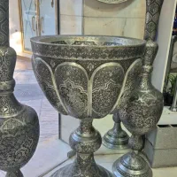 یک جفت سنگاب ۵۰ کیلویی مس خالص پر قلم