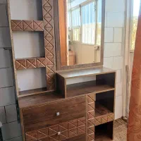 میز ارایشی و دراور و پا تختی ست