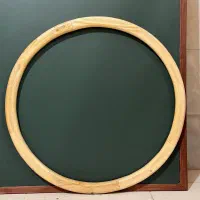 قاب آیینه چوبی گرد دیواری عمده  وتک|آینه|رباط‌کریم, منجیل آباد|دیوار