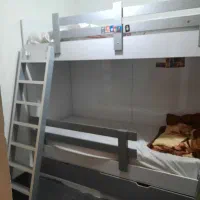 تخت دو طبقه نوجوان کامل نو با تشک