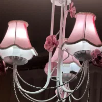 لوستر دخترانه طرح گل همراه با شب خواب