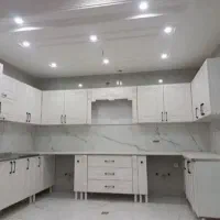 کابینت  آماده سجاد /سفید یخچالی هایگلاس و ممبران