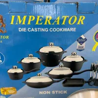 سرویس قابلمه چدن ۲۱پارچه اکبند فرانسوی