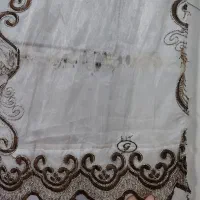 پرده توری حریر سالم و نو|پرده، رانر، رومیزی|قم, نیروگاه|دیوار