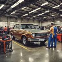 همکاری مکانیک صافکار  نقاش در مجتمع خدمات خودرویی