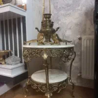 میز سنگین قو سماور قوش برنز