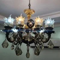 لوستر برنزی ۴ شاخه