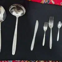 سرویس قاشق چنگال ۱۲ نفره|ظروف سرو و پذیرایی|خرم‌آباد, |دیوار