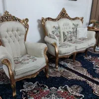 یکدست مبل ۷نفره چوب یک عددبوفه میزتلویزیون|مبلمان خانگی و میز عسلی|تهران, شهرک رضویه|دیوار