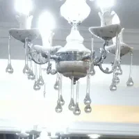 دو عدد لوستر سرامیکی 4شاخه لوکس