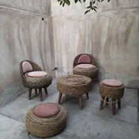 میز و صندلی حصیری