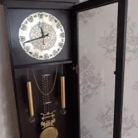 ساعت ایستاده چوبی|مبلمان خانگی و میز عسلی|تاکستان, |دیوار