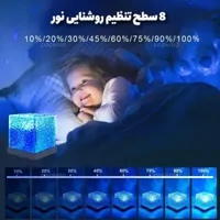 چراغ خواب مکعبی شبیه ساز آب|چراغ خواب و آباژور|تهران, صادقیه|دیوار