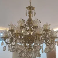 لوستر 8شاخه 16 شعله برنز