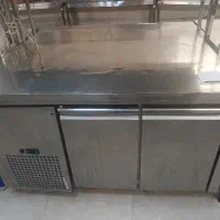 یخچال و  میز کار  استیل