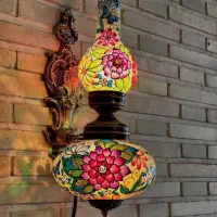 چراغ دیوارکوب دست ساز|لوستر و چراغ آویز|چالوس, |دیوار