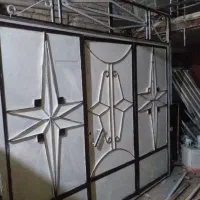 درب حیاط ۳لنگه ماشین رو|مصالح و تجهیزات ساختمان|آبادان, |دیوار