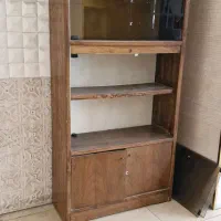 کتابخانه چوبی|کتابخانه، شلف، قفسه‌های دیواری|تهران, فلسطین (میدان انقلاب)|دیوار